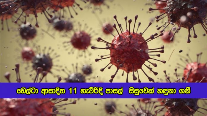 Delta Variant - ඩෙල්ටා ආසාදිත 11 හැවිරිදි පාසල් සිසුවෙක් හඳුනා ගනී