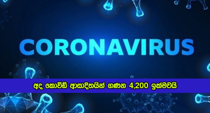 Covid New Cases in Today Sri Lanka - අද කොවිඩ් ආසාදිතයින් ගණන 4,200 ඉක්මවයි