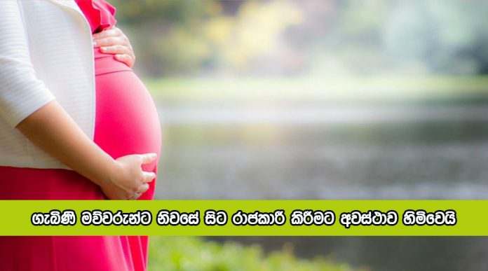 Pregnant Women Work at Home - ගැබිණි මව්වරුන්ට නිවසේ සිට රාජකාරී කිරීමට අවස්ථාව හිමිවෙයි