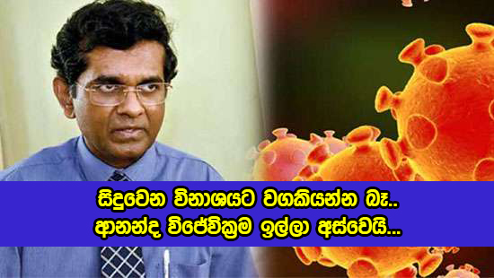 Dr. Anana Wijewickrama Resigned Decision - සිදුවෙන විනාශයට වගකියන්න බෑ.. ආනන්ද විජේවික්‍රම ඉල්ලා අස්වෙයි...