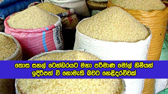 Rice Tender in Sathosa - තොස සහල් ටෙන්ඩරයට මහා පරිමාණ මෝල් හිමියන් ඉදිරිපත් වී නොමැති බවට හෙළිදරව්වක්