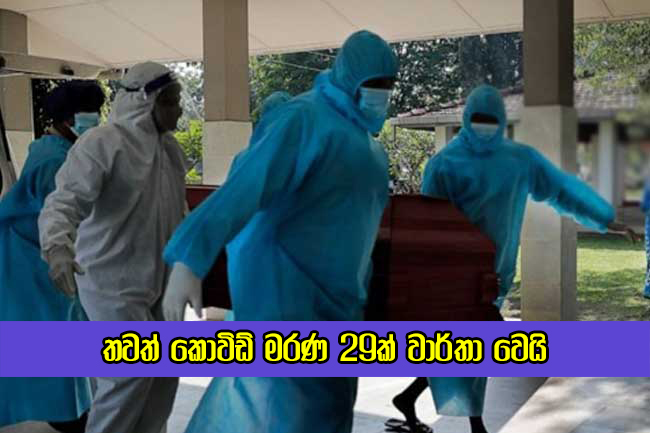 Covid Deaths in Sri Lanka Yesterday - තවත් කොවිඩ් මරණ 29ක් වාර්තා වෙයි