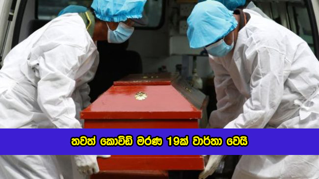 Covid Deaths in Sri Lanka Yesterday - තවත් කොවිඩ් මරණ 19ක් වාර්තා වෙයි