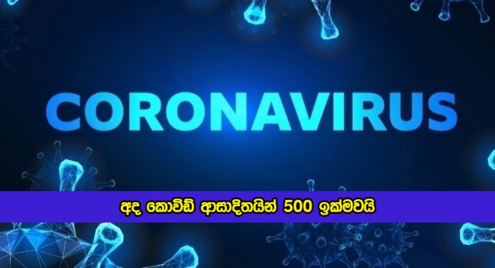 Covid New Cases in Sri Lanka Today - අද කොවිඩ් ආසාදිතයින් 500 ඉක්මවයි