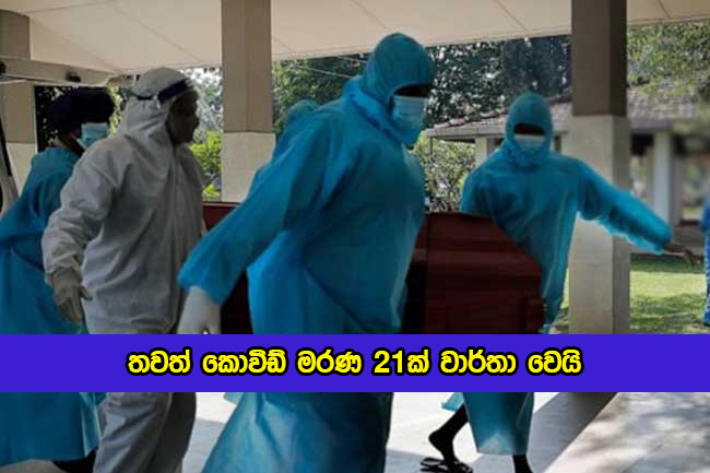 Covid Deaths in Sri lanka Yesterday - තවත් කොවිඩ් මරණ 21ක් වාර්තා වෙයි