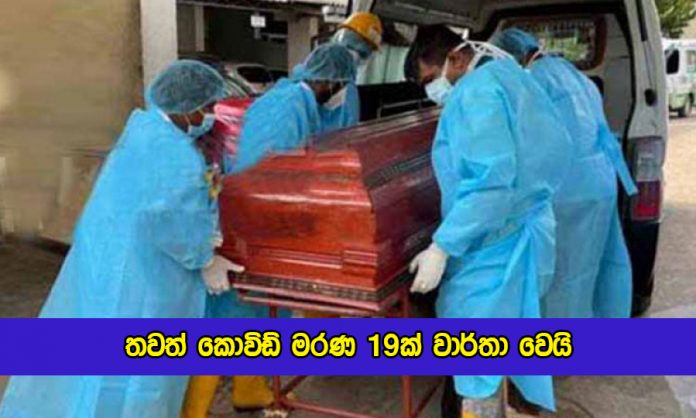 Covid Deaths in Sri Lanka Yesterday - තවත් කොවිඩ් මරණ 19ක් වාර්තා වෙයි