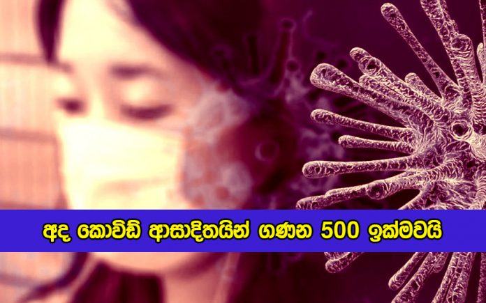 Covid New Cases in Sri Lanka Today - අද කොවිඩ් ආසාදිතයින් ගණන 500 ඉක්මවයි