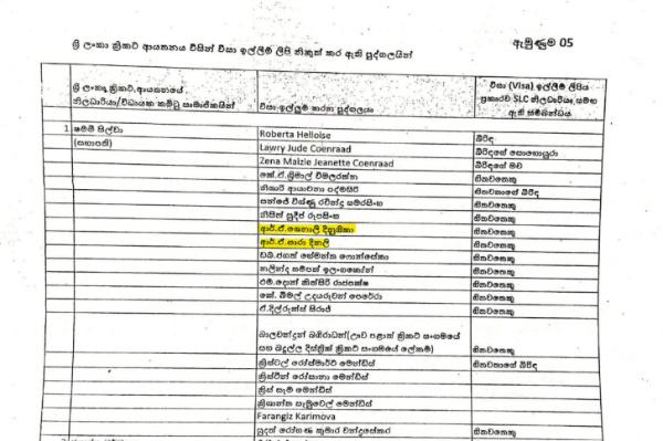 ක්‍රීඩා අමාත්‍ය රොෂාන් 