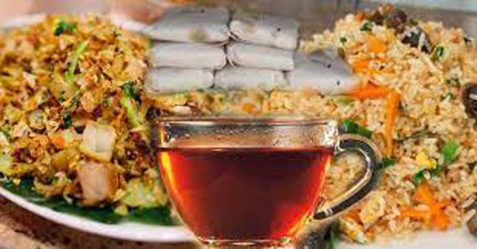 ආහාර වර්ග කිහිපයක මිල